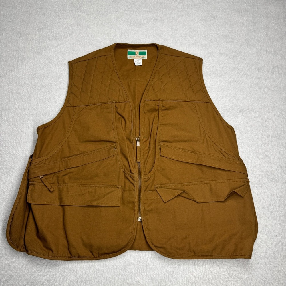 Vintage Game Winner Sportswear Hunting‎ Pockets Vest Style 1393 Men's Size L